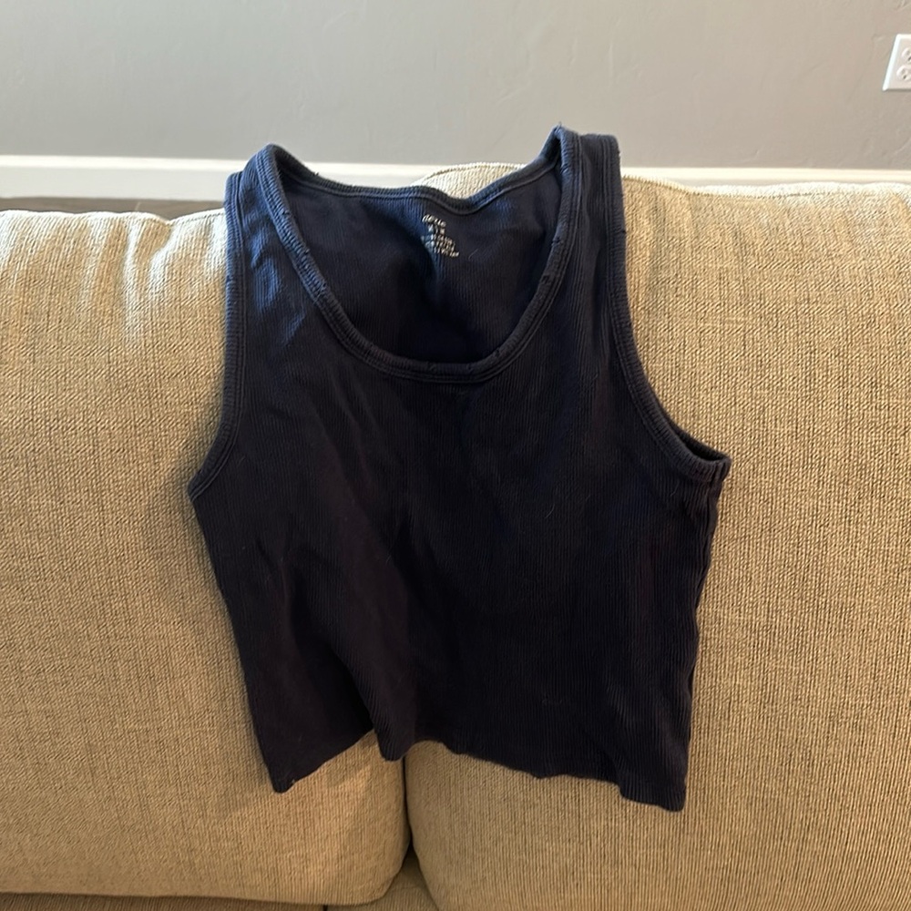 american eagle distressed tank top